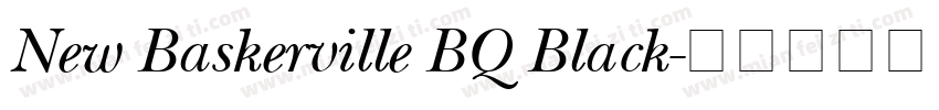New Baskerville BQ Black字体转换
